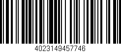 Código de barras (EAN, GTIN, SKU, ISBN): '4023149457746'