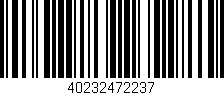 Código de barras (EAN, GTIN, SKU, ISBN): '40232472237'