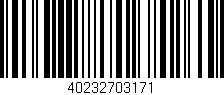 Código de barras (EAN, GTIN, SKU, ISBN): '40232703171'