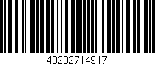 Código de barras (EAN, GTIN, SKU, ISBN): '40232714917'