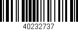 Código de barras (EAN, GTIN, SKU, ISBN): '40232737'