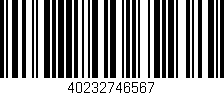 Código de barras (EAN, GTIN, SKU, ISBN): '40232746567'