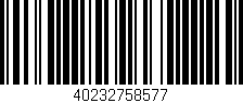 Código de barras (EAN, GTIN, SKU, ISBN): '40232758577'