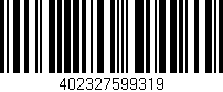 Código de barras (EAN, GTIN, SKU, ISBN): '402327599319'