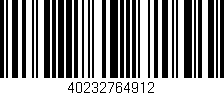 Código de barras (EAN, GTIN, SKU, ISBN): '40232764912'