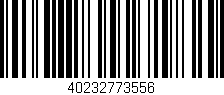 Código de barras (EAN, GTIN, SKU, ISBN): '40232773556'