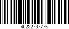 Código de barras (EAN, GTIN, SKU, ISBN): '40232787775'