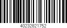 Código de barras (EAN, GTIN, SKU, ISBN): '40232821752'