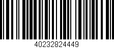 Código de barras (EAN, GTIN, SKU, ISBN): '40232824449'