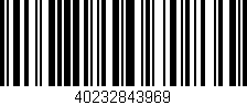 Código de barras (EAN, GTIN, SKU, ISBN): '40232843969'