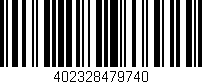 Código de barras (EAN, GTIN, SKU, ISBN): '402328479740'