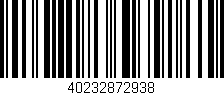 Código de barras (EAN, GTIN, SKU, ISBN): '40232872938'