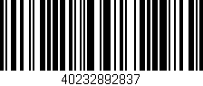Código de barras (EAN, GTIN, SKU, ISBN): '40232892837'