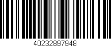 Código de barras (EAN, GTIN, SKU, ISBN): '40232897948'