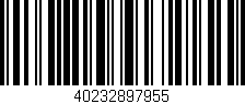 Código de barras (EAN, GTIN, SKU, ISBN): '40232897955'