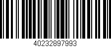 Código de barras (EAN, GTIN, SKU, ISBN): '40232897993'