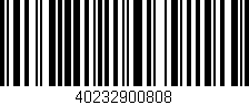 Código de barras (EAN, GTIN, SKU, ISBN): '40232900808'