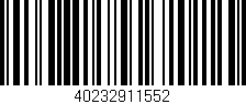 Código de barras (EAN, GTIN, SKU, ISBN): '40232911552'