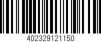Código de barras (EAN, GTIN, SKU, ISBN): '402329121150'