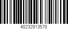 Código de barras (EAN, GTIN, SKU, ISBN): '40232913570'