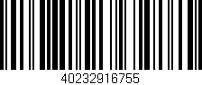 Código de barras (EAN, GTIN, SKU, ISBN): '40232916755'