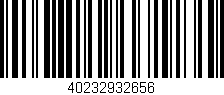Código de barras (EAN, GTIN, SKU, ISBN): '40232932656'