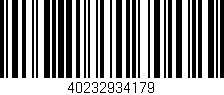 Código de barras (EAN, GTIN, SKU, ISBN): '40232934179'