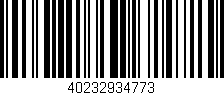 Código de barras (EAN, GTIN, SKU, ISBN): '40232934773'