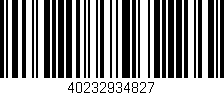 Código de barras (EAN, GTIN, SKU, ISBN): '40232934827'
