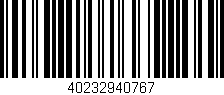 Código de barras (EAN, GTIN, SKU, ISBN): '40232940767'