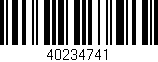 Código de barras (EAN, GTIN, SKU, ISBN): '40234741'