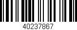 Código de barras (EAN, GTIN, SKU, ISBN): '40237867'