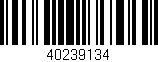Código de barras (EAN, GTIN, SKU, ISBN): '40239134'
