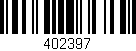 Código de barras (EAN, GTIN, SKU, ISBN): '402397'