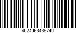 Código de barras (EAN, GTIN, SKU, ISBN): '4024063465749'