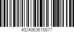 Código de barras (EAN, GTIN, SKU, ISBN): '4024063615977'