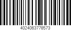 Código de barras (EAN, GTIN, SKU, ISBN): '4024063778573'