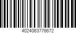 Código de barras (EAN, GTIN, SKU, ISBN): '4024063778672'