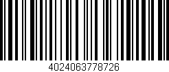 Código de barras (EAN, GTIN, SKU, ISBN): '4024063778726'