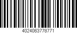 Código de barras (EAN, GTIN, SKU, ISBN): '4024063778771'