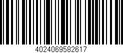 Código de barras (EAN, GTIN, SKU, ISBN): '4024069582617'