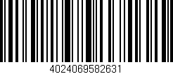 Código de barras (EAN, GTIN, SKU, ISBN): '4024069582631'