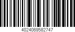 Código de barras (EAN, GTIN, SKU, ISBN): '4024069582747'