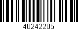 Código de barras (EAN, GTIN, SKU, ISBN): '40242205'