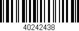 Código de barras (EAN, GTIN, SKU, ISBN): '40242438'