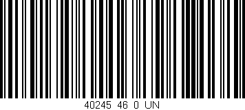 Código de barras (EAN, GTIN, SKU, ISBN): '40245_46_0_UN'