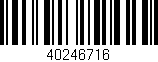 Código de barras (EAN, GTIN, SKU, ISBN): '40246716'