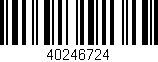 Código de barras (EAN, GTIN, SKU, ISBN): '40246724'