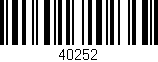 Código de barras (EAN, GTIN, SKU, ISBN): '40252'