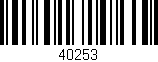 Código de barras (EAN, GTIN, SKU, ISBN): '40253'